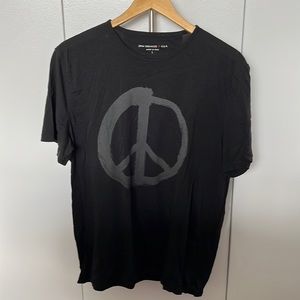 John Varvatos Peace Sign Tee Shirt